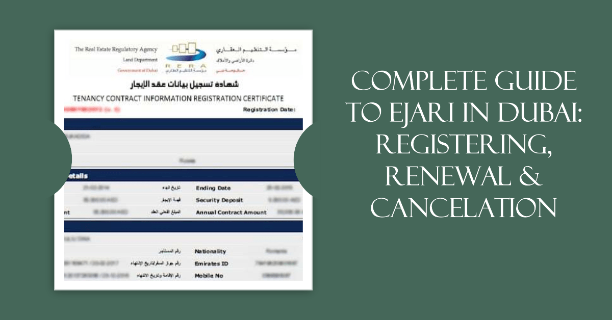 Renew Ejari Contract in Dubai