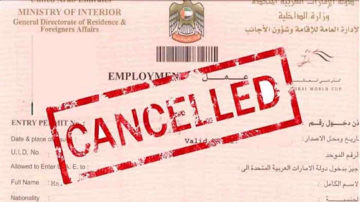 UAE Visa Cancellation Rules